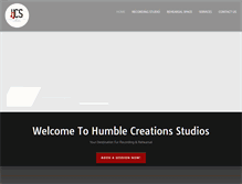 Tablet Screenshot of humblecreationsstudios.com